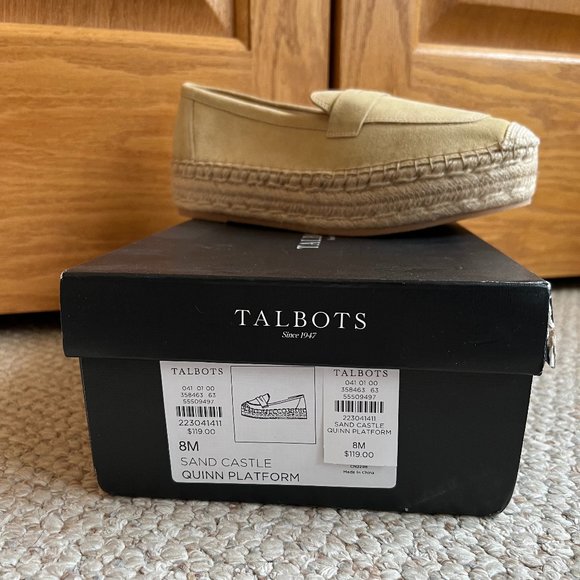 TALBOTS - Quinn Platform Suede Espadrilles -- NEW with Box - Picture 12 of 12